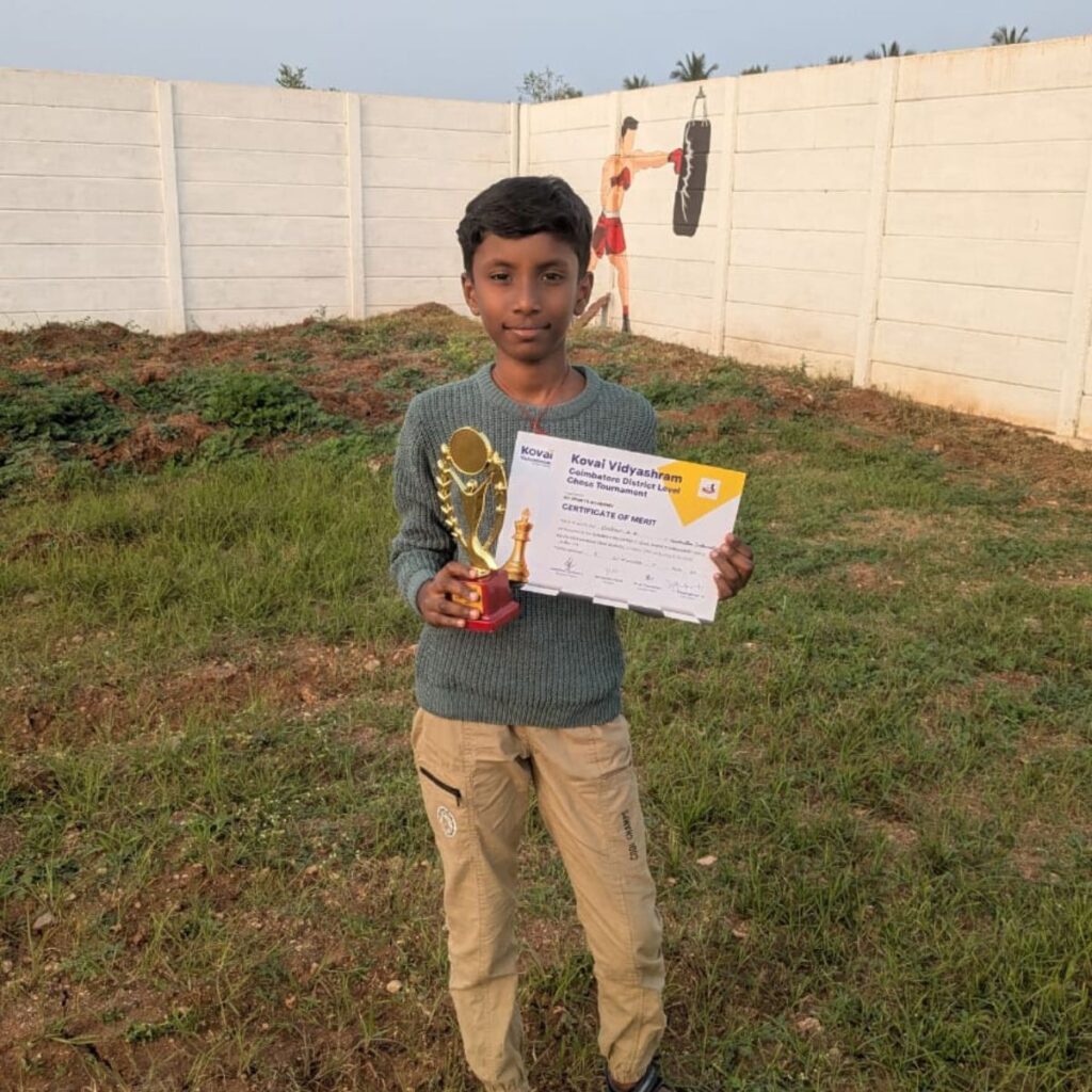 private online chess coaching success online chess student from Coimbatore celebrating