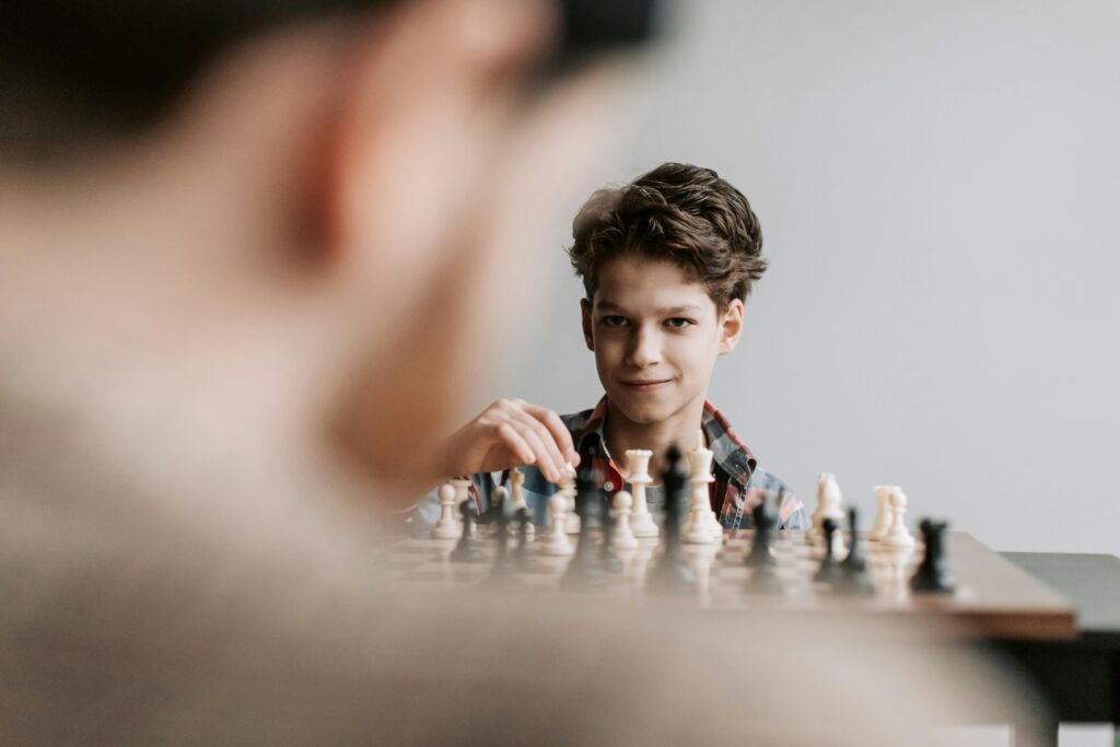Chess position showing strategic thinking during a game